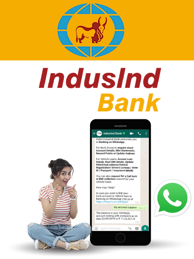 Indusind Whatsapp Banking : व्हाट्सऐप पर मिलेंगी ये सुविधाएं