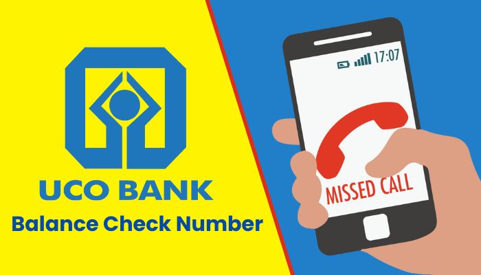 uco bank miss call check number