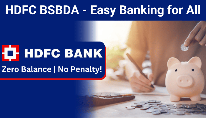 HDFC zero Balance Account